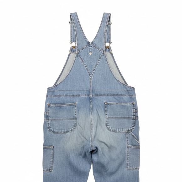Carhartt‎ Womens Denim Bib Overalls Medium Wash Workwear Style WR008 FBI 2XL - Picture 3 of 6